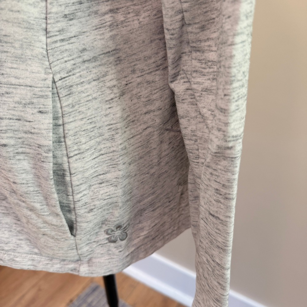 Tuff Athletics Women's Gray Heathered Full Zip Fleece Size XL - Picture 2 of 5